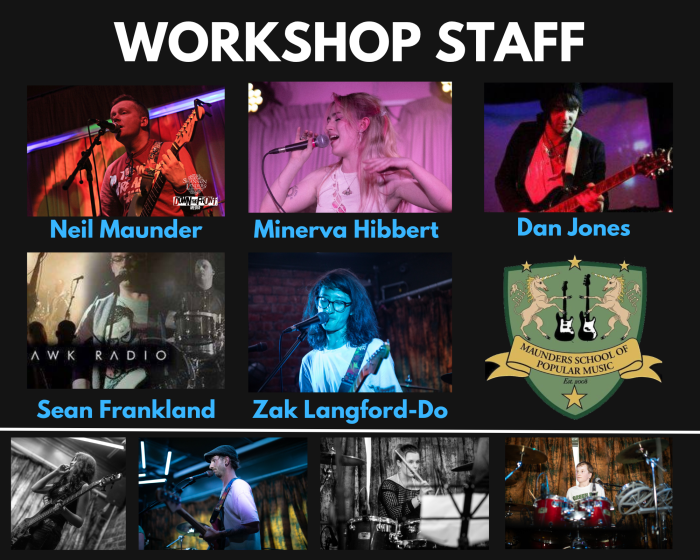 staff at maunders band workshop